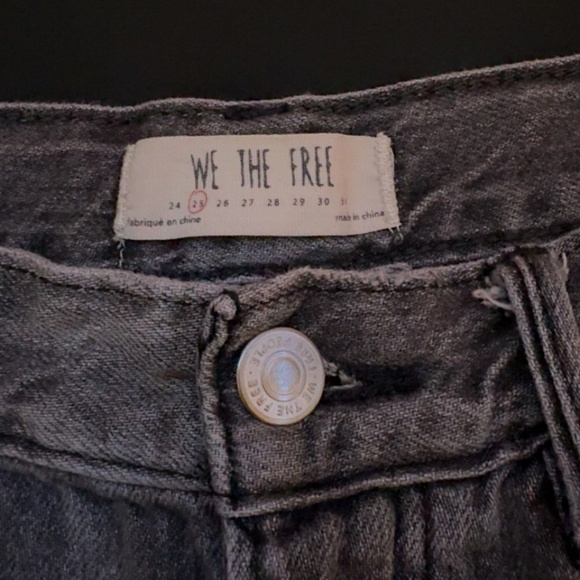 Grey Light Wash Y2k Denim Jean Shorts - Picture 3 of 3